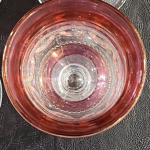 Set of 4 Vintage Tiffin Franciscan King's Crown-Flash Water Goblets - Picture 6 of 10